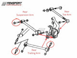 Suspension Arm Bolt - Rear - MR-S