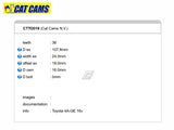 Cam Pulleys - CatCams - Adjustable - 4A-GE 16v Engine
