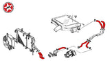 Silicone - Charge Cooler Radiator Hose Kit - Stoney Racing - Celica ST185 RC & CS - Diagram