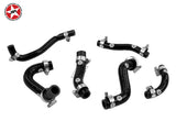 Front Trunk Heater & Brake Booster Silicone Hose Kit - Stoney Racing - MR2 MK2 Rev 1, 2 & 3 Turbo - Black