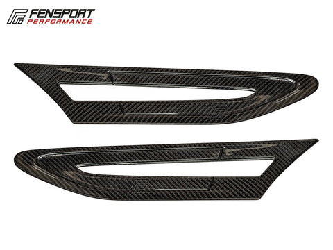 Carbon Fibre Grill Vent Covers - Pair - BRZ