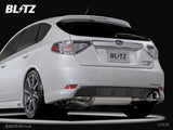 Blitz Nur Spec DT Exhaust System - Single Exit - 67636 - Impreza S-GT GH8