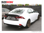 Seibon Carbon Fibre Rear Lip Spoiler - OE Style - Lexus IS200t, IS250, IS300h