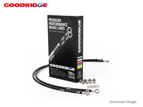 Goodridge Brake Hose Kit - Stainless Steel - Yaris 1.0, 1.3, 1.4 D4D - 2003 > 2005